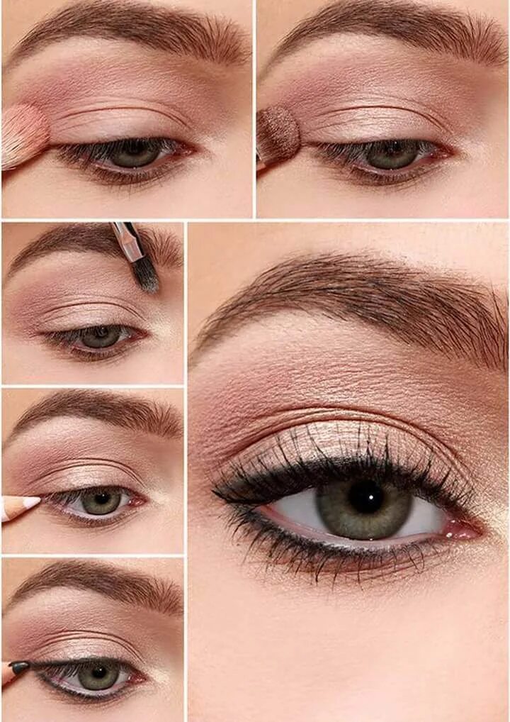 Простой макияж век Easy Nude Eye Makeup DIY Steps #EyeMakeupHalloween #KoreanMakeupEyeshadow #Korea