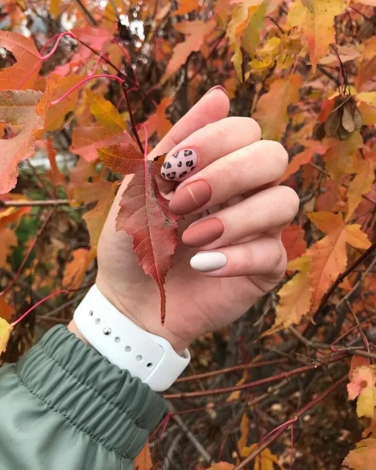 Простой маникюр на осень 2019 Маникюр осень 2019 модные тенденции фото Manicura de uñas, Diseños de uñas 