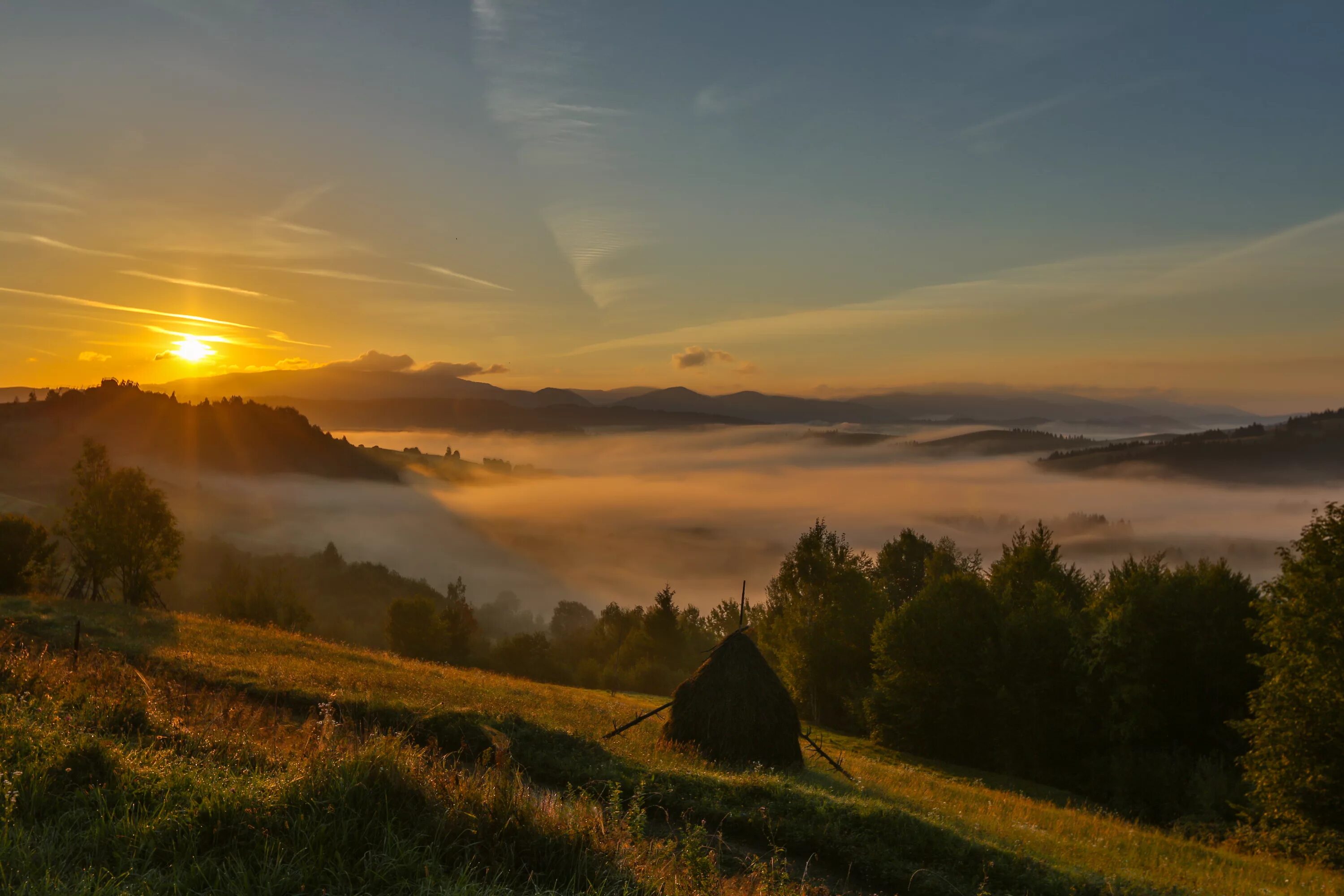 Простой пейзаж фото Фотосюжет: карпатские пейзажи