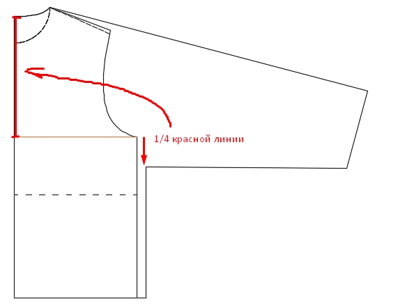 Простой рукав без выкройки Выкройка женской верхней одежды