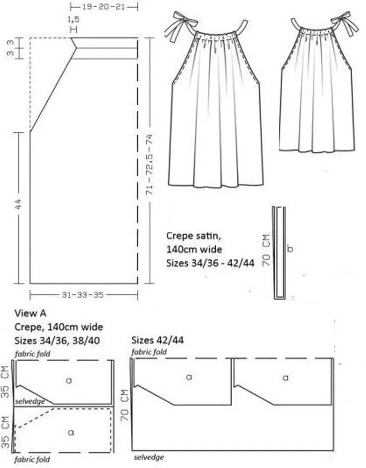 Простой сарафан своими руками без выкройки Выкройка топа Sewing clothes women, Clothes sewing patterns, Blouse diy