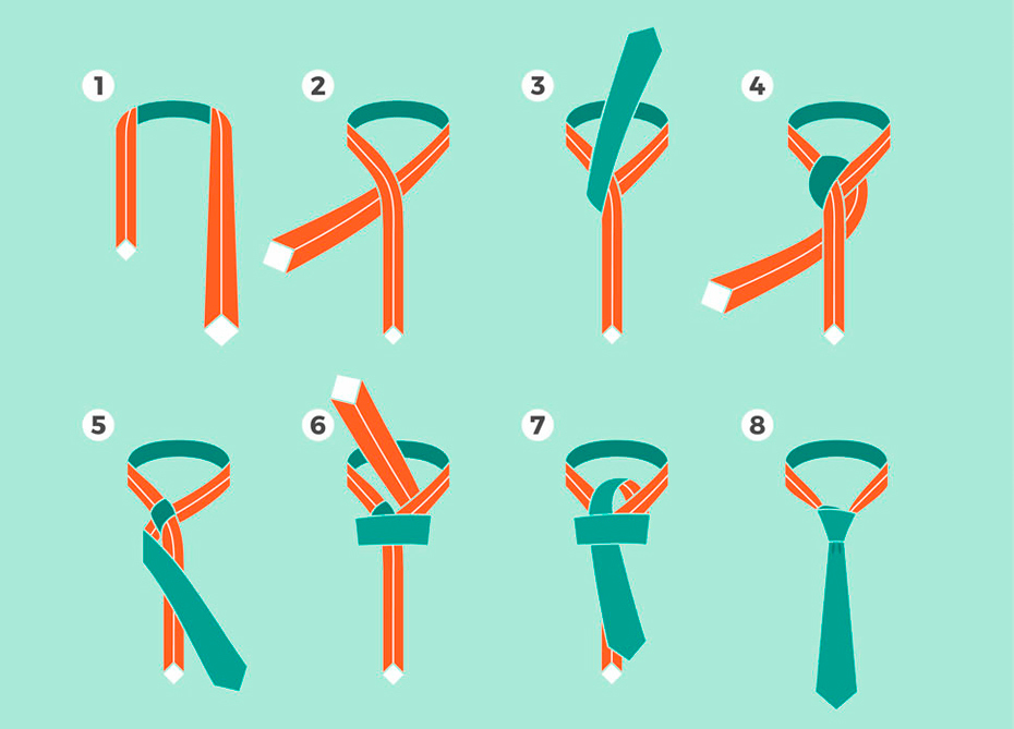 Простой способ завязать галстук фото How to tie a tie: the 14 most popular ways and nodes