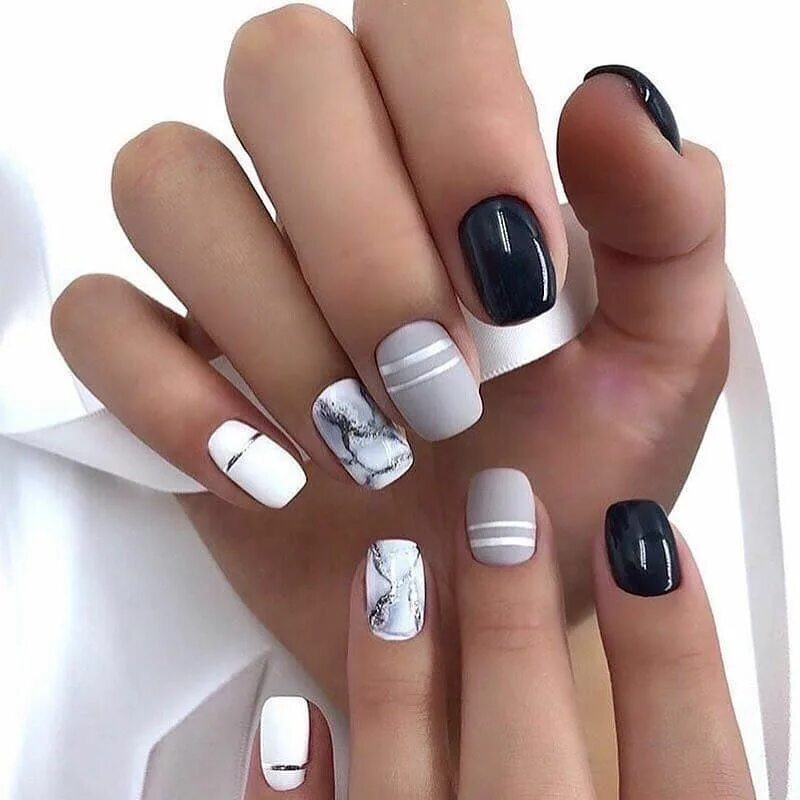 Простой стильный маникюр What design would you choose? 1,2,3,4,5,6,7,9? Answer write in the comments mani