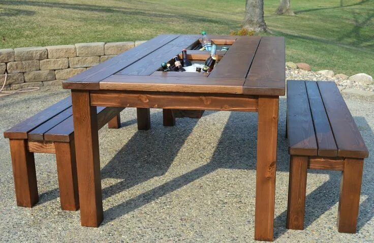 Простой стол своими руками фото Pin on Deck Pallet patio furniture, Diy outdoor table, Wooden outdoor table