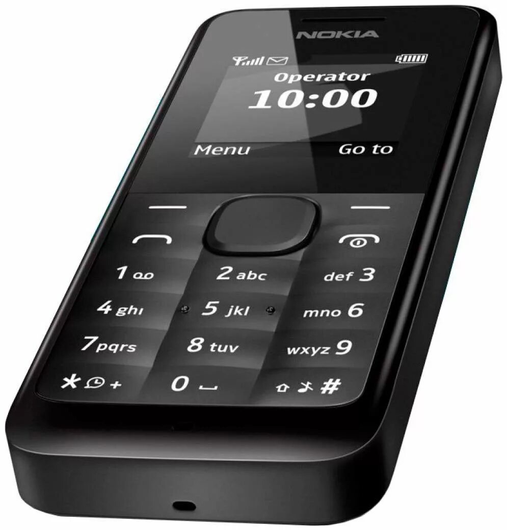 Простой телефон фото Мобильный телефон Nokia 105 SS Black - купить в Москве, цены в интернет-магазина