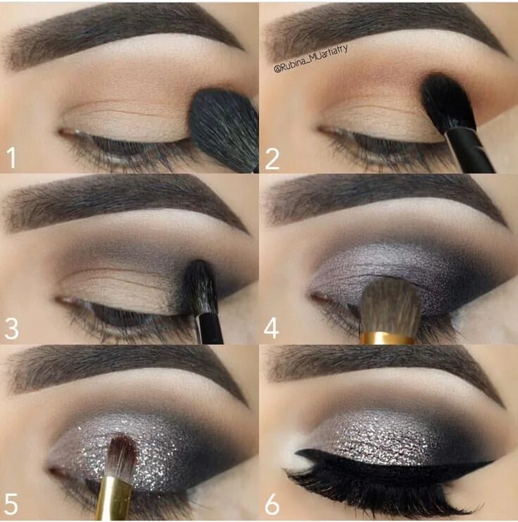 Простой вечерний макияж для начинающих пошагово фото Eye Makeup Tips - How To Apply Eyeliner Sombras de ojos, Maquillaje de ojos ahum