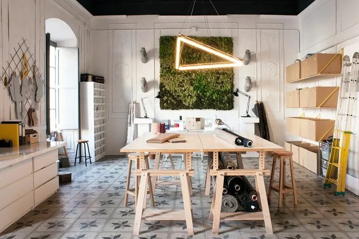 Пространство дизайн студия A Peek Inside Softheads' Trendy Office in Barcelona Office interior design, Inte