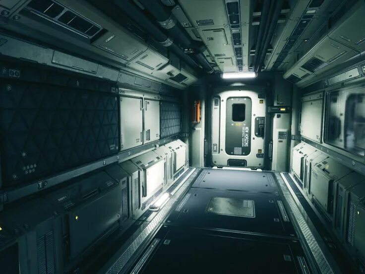 Пространство внутри фото space station corridor - Google Поиск in 2020 Sci fi environment, Sci fi, Sci fi