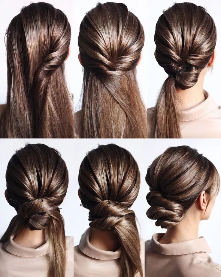 Peinado sencillo para cabello corto Chignon hair, Updo hairstyles tutorials, Hai