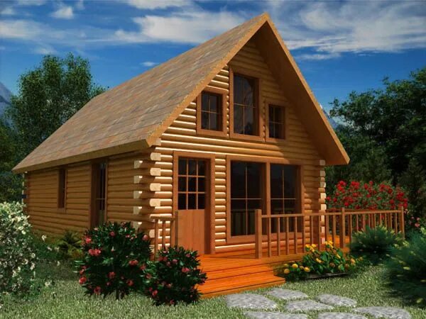 Простые деревянные дома фото Gasconade - Weekend Cabin Series Small log cabin, Cabin floor plans, Log cabin f