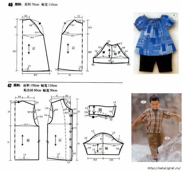 Простые детские выкройки своими руками Детские одежды с выкройками. Обсуждение на LiveInternet - Российский Сервис Онла