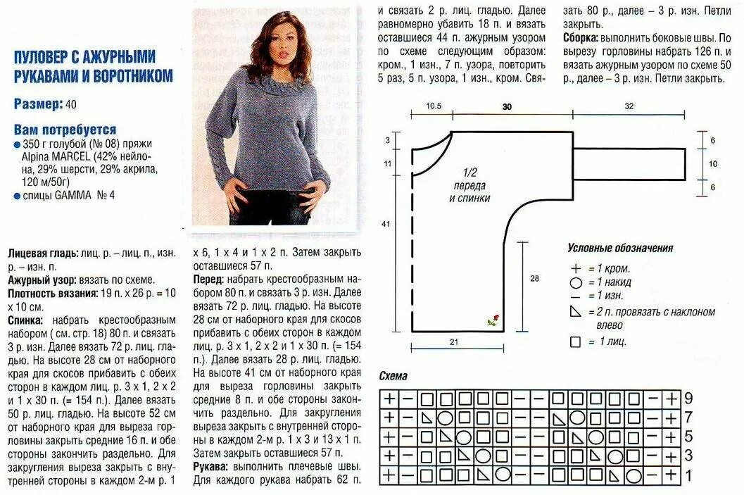 Простые джемпера спицами со схемами Картинки ВЯЗАНЫЕ ДЖЕМПЕРЫ СО СХЕМАМИ