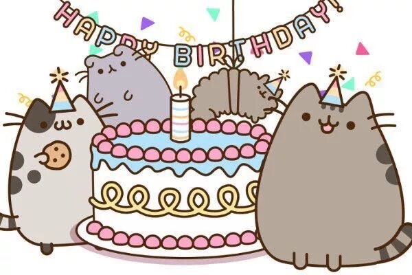 Простые картинки с днем рождения Pin on pusheen Pusheen birthday, Pusheen happy birthday, Pusheen cat