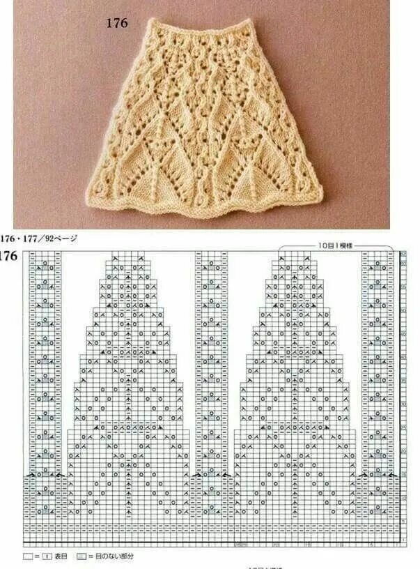 Простые кокетки спицами схемы Схемы узоров для круглой кокетки или расклешенной... Интересный контент в группе