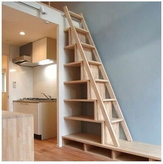 Простые лестницы на второй этаж фото 25+ best ideas about Loft stairs on Pinterest Attic loft ... Tiny house stairs, 