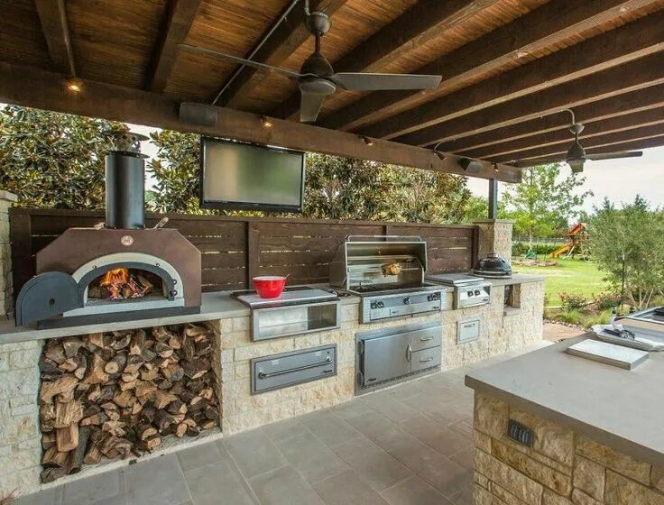 Простые летние кухни фото 21 insanely clever design ideas for your outdoor kitchen - Livabl Rustic outdoor