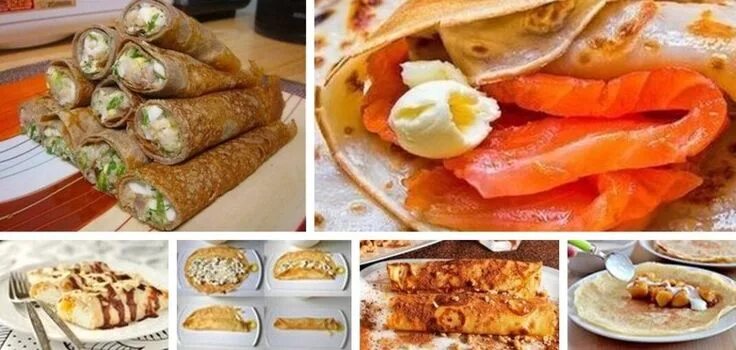 Простые начинки для блинов с фото 20 самых вкусных начинок для блинчиков Идеи для блюд, Еда, Здоровое питание