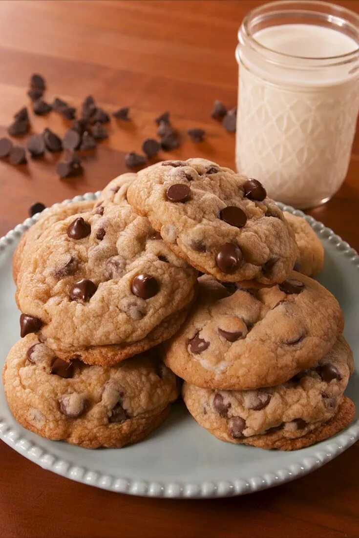 Простые печеньки рецепт с фото One Cookie, Two Desserts Recipe Cookies recipes chocolate chip, Desserts, Cookie