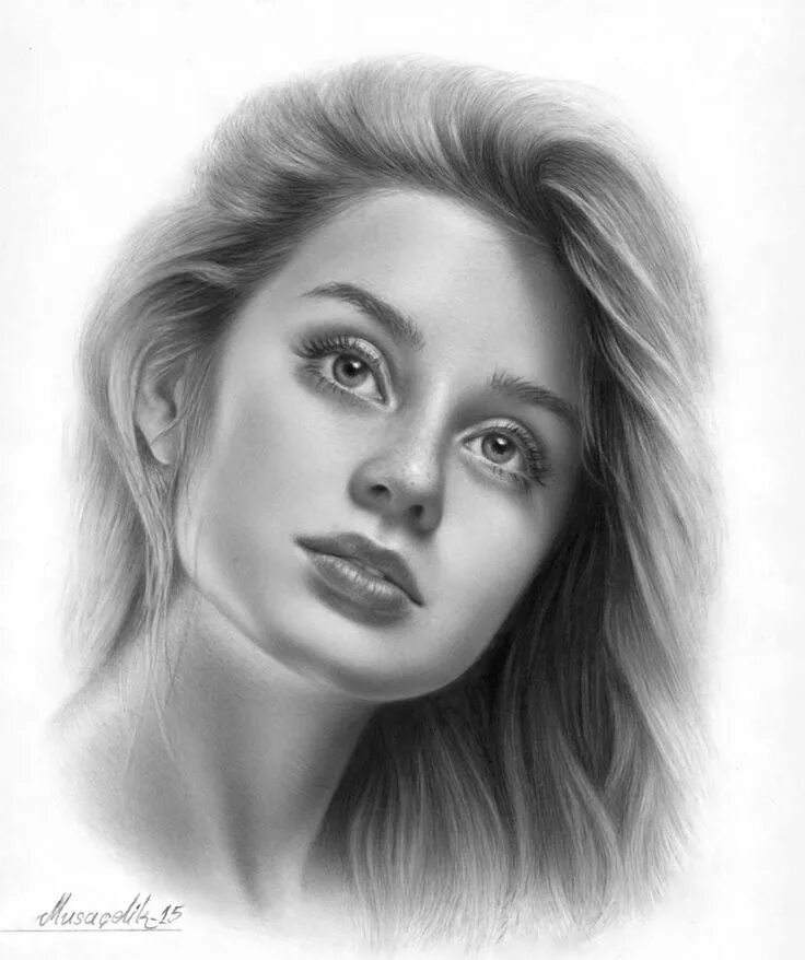 Простые портреты фото Pin on Musa Celik Portraiture drawing, Portrait sketches, Realistic drawings