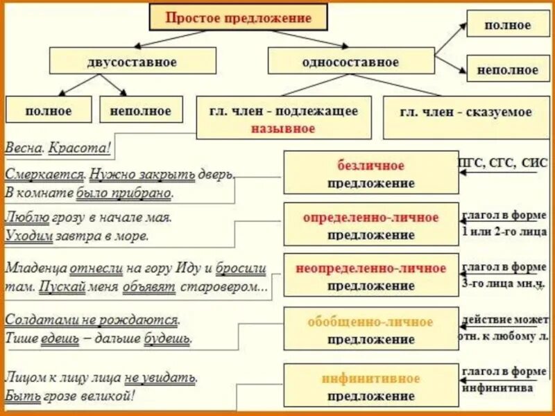 Простые предложения фото Картинки СИНТАКСИС ГРАММАТИЧЕСКАЯ ОСНОВА