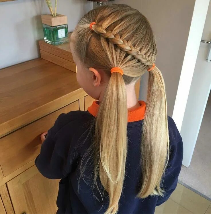 Простые прически для девочек хвостом Pin by Ana Gaby S. Oliva on katiti peina2 Princess hairstyles, Braided hairstyle