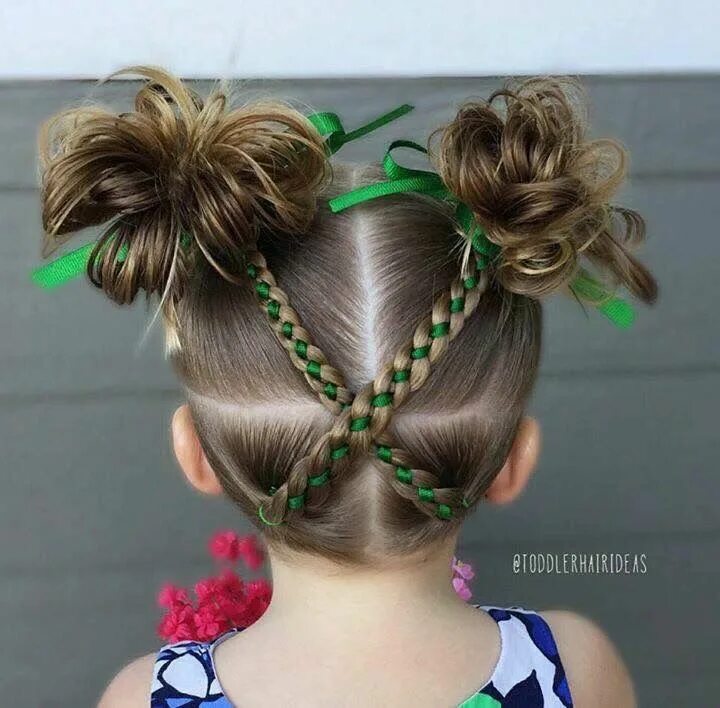 Простые прически для девочек с лентами Pin on Hair ideas Cool hairstyles, Baby hairstyles, Girl hairstyles