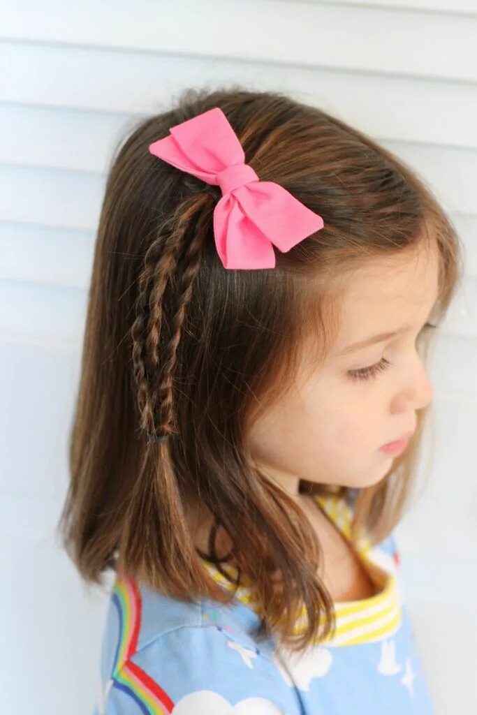 Простые прически для девочки 4 года Pin on Hairstyles For School