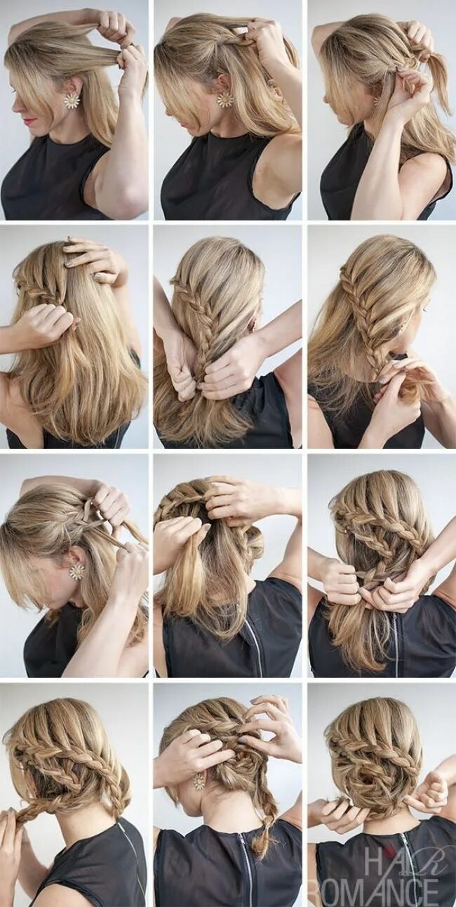 Простые прически для лета Inspiration. Creativity. Wonder. Pelo romantico, Braided hairstyles updo, Peinad