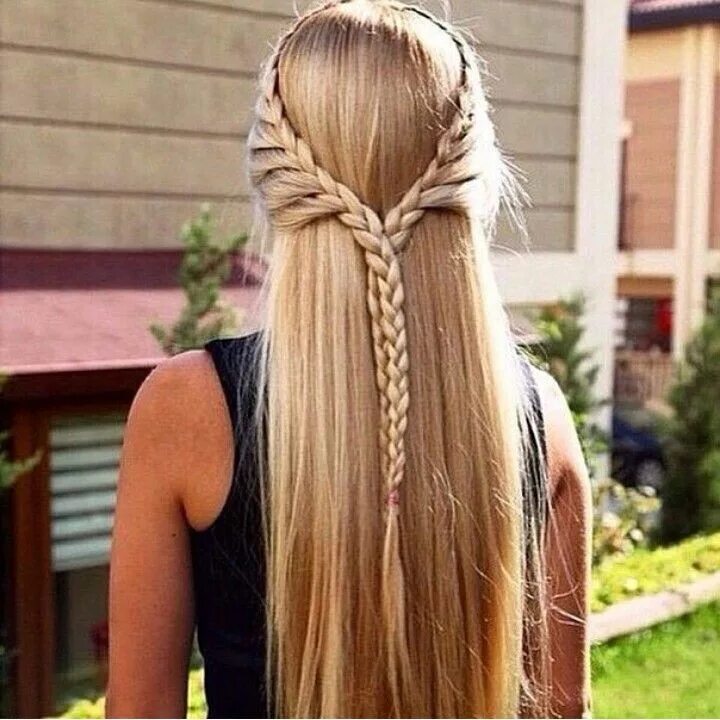 Простые прически на длинные прямые волосы Пшеничка Long hair styles, Prom hairstyles for long hair, Short hair styles