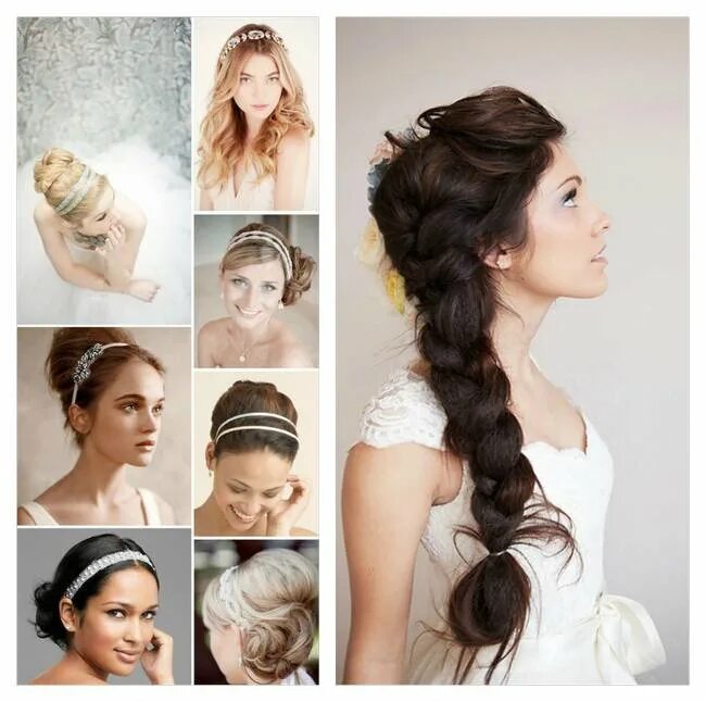 Простые прически на свадьбу на длинные волосы Lovely and Romantic Bridal Hairstyles inspiration photos