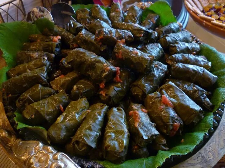 Простые рецепты армянской кухни с фото The Chef In My Head: Stuffed Grape Leaves Tzatziki Tabouli Stuffed grape leaves,