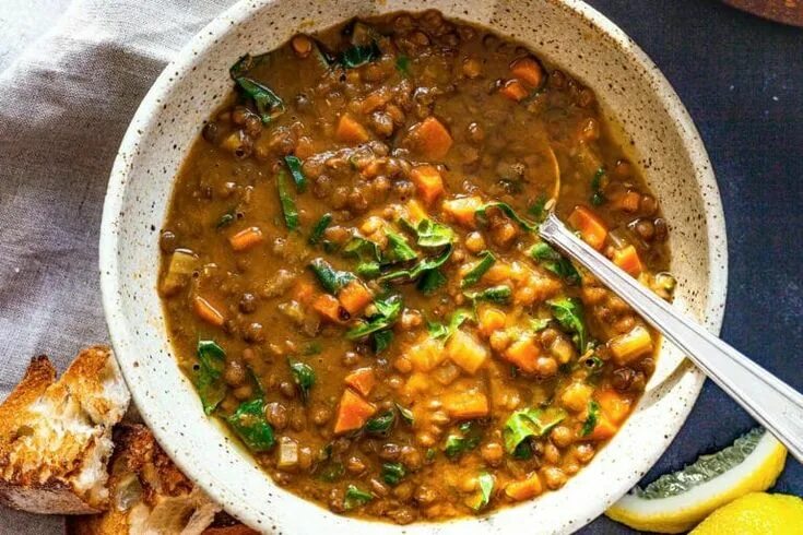 Простые рецепты из чечевицы с фото The Most Popular Recipes in October Lentil soup recipes, Soup recipes, Lentil so