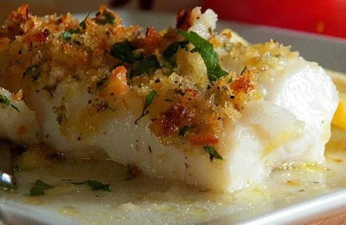 Простые рецепты из трески с фото Baked Fresh Cod With Ritz Cracker Gremolata Crumbs Recipe Fish recipes, Fish rec