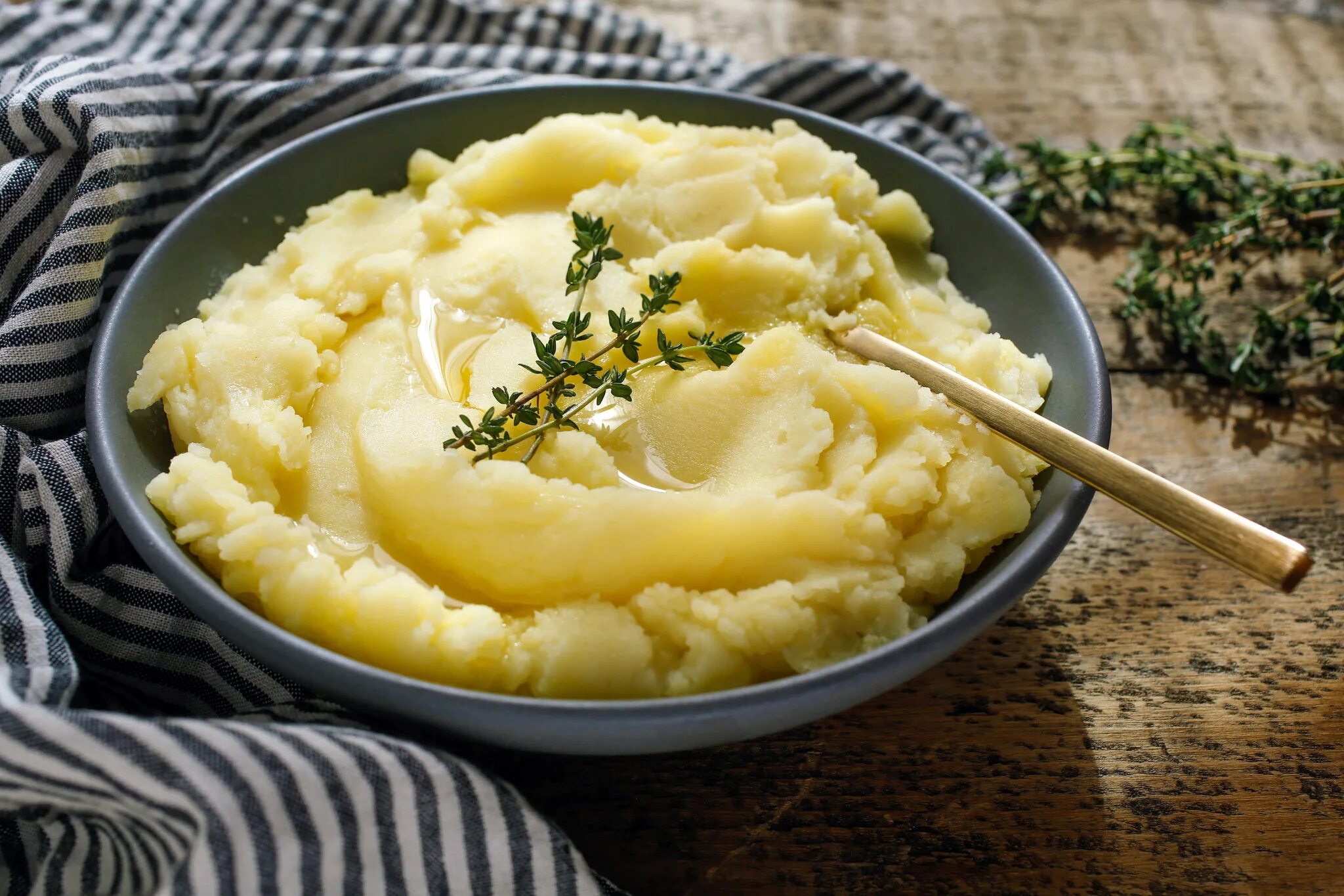 Простые рецепты пюре с фото Olive Oil Mashed Potatoes Recipe