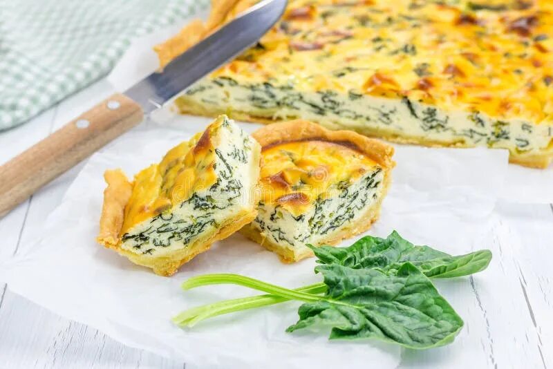 Простые рецепты с сыром и фото Pie with Ricotta and Spinach Stock Image - Image of cheese, cuisine: 54828381