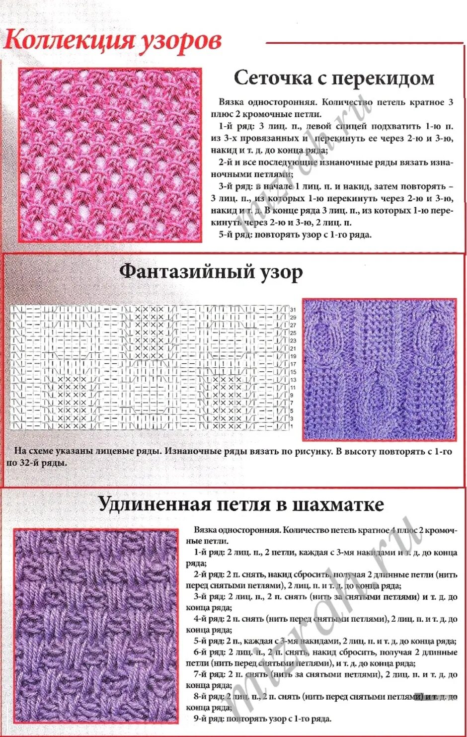 Простые рисунки спицами с описанием и схемами Картинки ЛЕГКИЕ СХЕМЫ ДЛЯ ВЯЗАНИЯ СПИЦАМИ