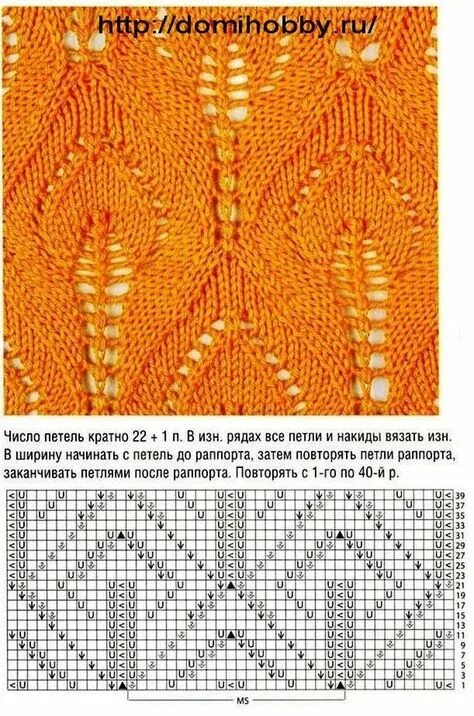 Простые схемы ажурных листьев спицами Идеи на тему "Схемы спицы" (320) в 2021 г вязаные стежки, схемы вязания, вязание