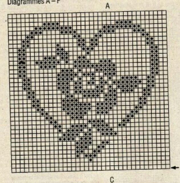 Простые схемы филейного вязания крючком Picasa Web Albums - filet crochet chart Uncinetto modano, Schema uncinetto, Croc