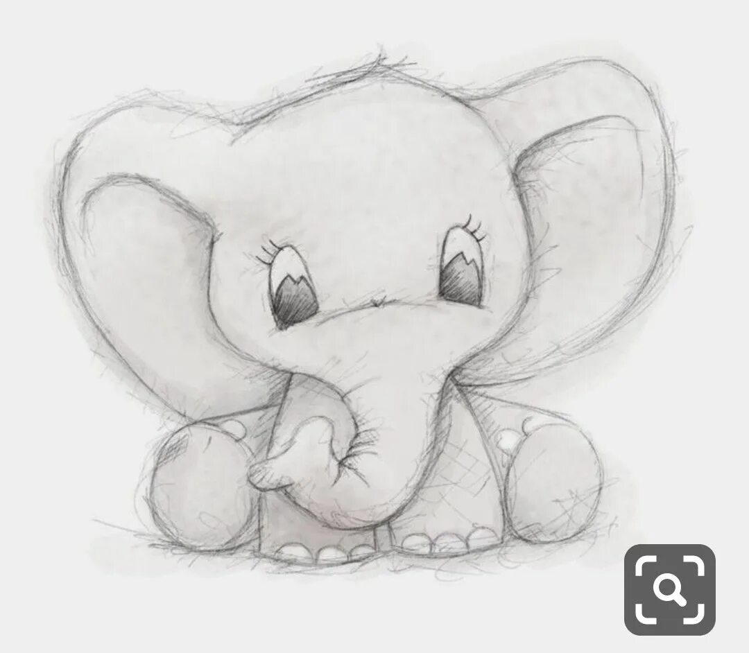 Простые срисовки фото Pin by Lori Lett on drawing Art drawings sketches, Elephant drawing, Animal draw