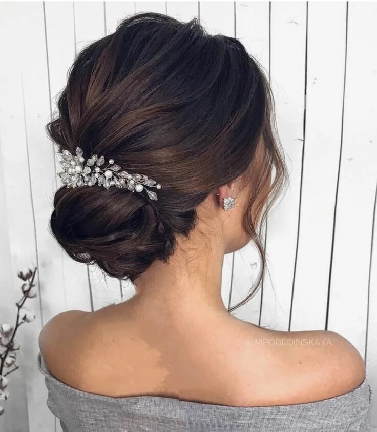 Простые свадебные прически на длинные волосы Pin by Elena on Мудборды Prom hairstyles for long hair, Bridal hair updo, Elegan