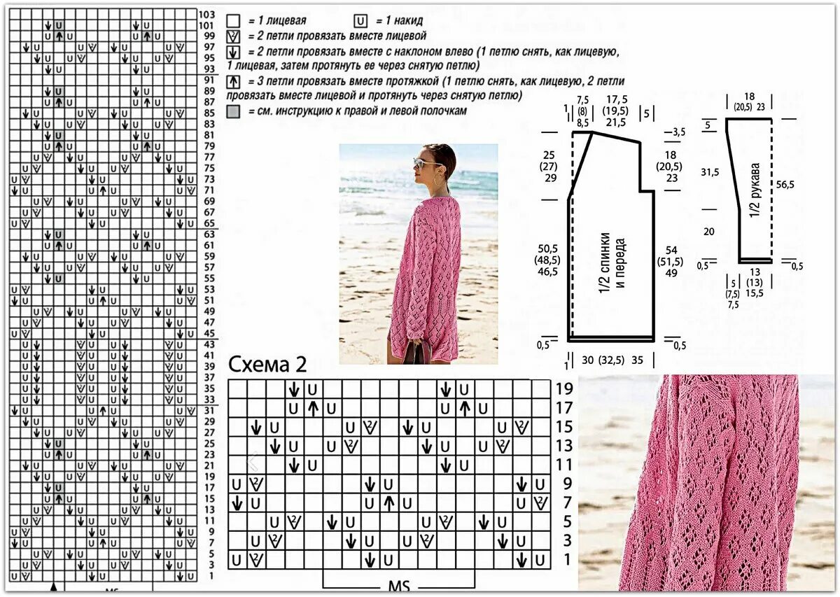 Простые узоры спицами для кардигана со схемами Готовимся к осени: 7 интересных кардиганов крючком и спицами Вязание с Paradosik