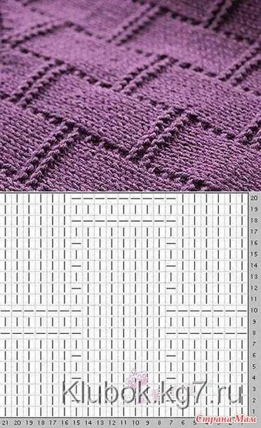 Простые узоры спицами фото Плед в коляску in 2024 Slip stitch crochet, Textured knitting pattern, Knitting 