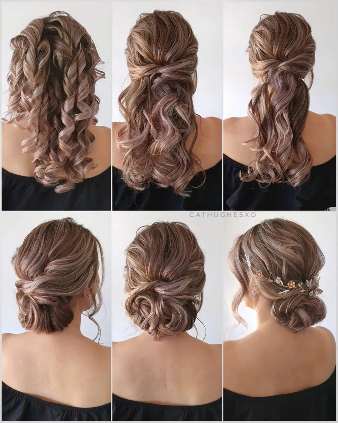 Простые вечерние прически на средние chichairstylestrendy.com Updo hairstyles tutorials, Hair styles, Hair