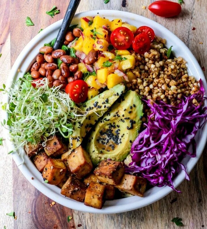 Простые вегетарианские рецепты с фото Vegan Buddha Bowl Recipe Yummly Recipe Vegan buddha bowl, Buddha bowls recipe, H