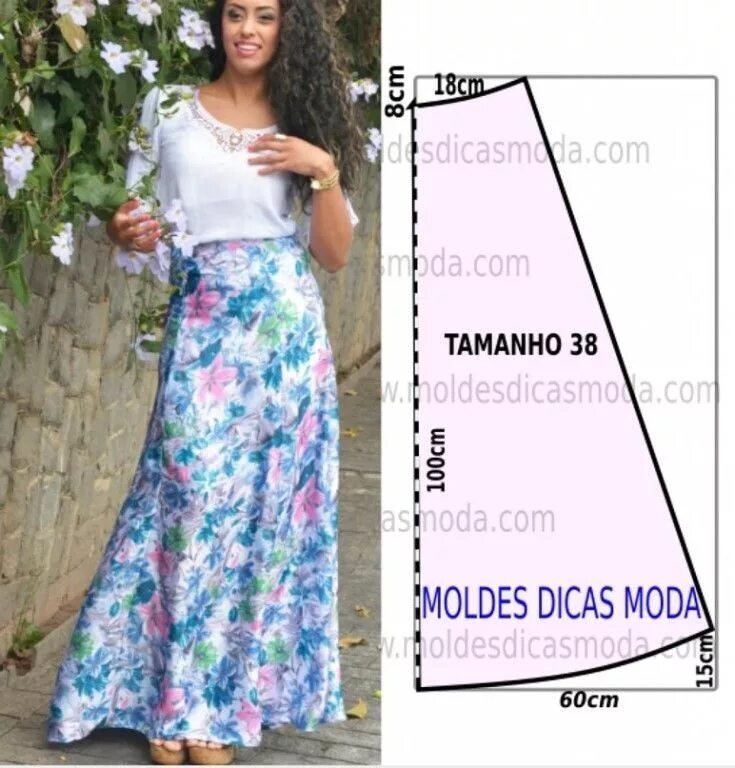 Простые выкройки длинных юбок Простая выкройка юбки миди Skirt patterns sewing, Fashion sewing pattern, Clothe