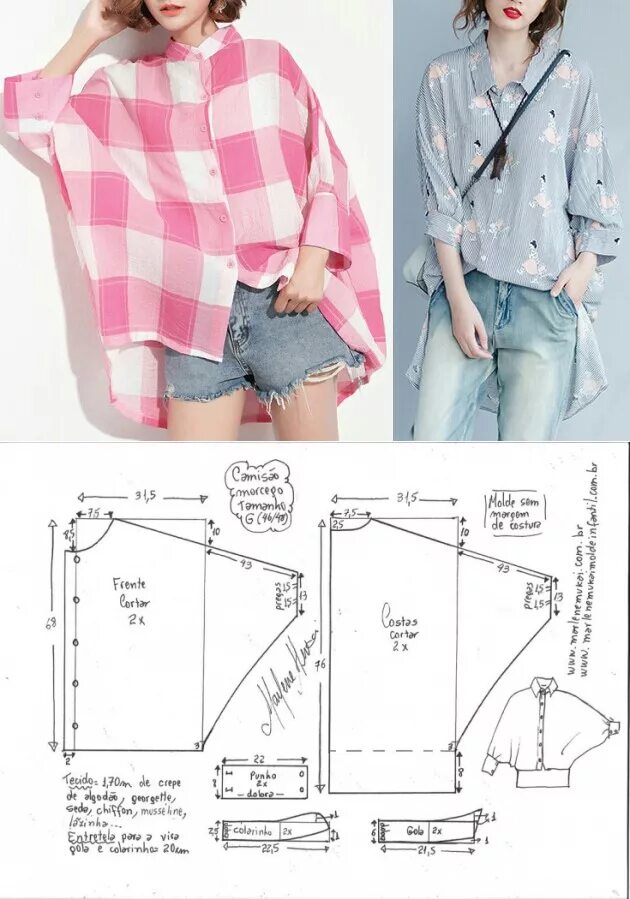 Простые выкройки женских рубашек Шитье простые выкройки Blouse pattern sewing, Dress sewing patterns, Clothes sew