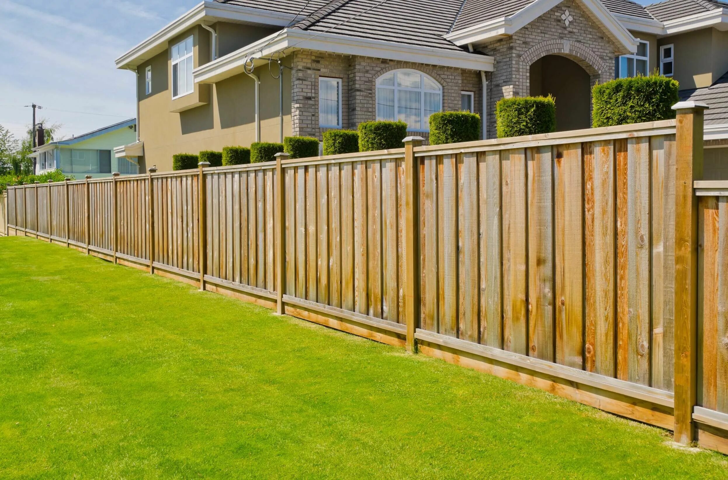 Простые заборы фото Fencing Services Fence design, Privacy fence designs, Backyard fences