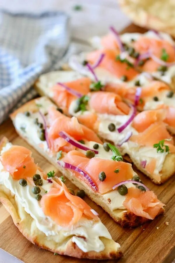 Простые закуски на скорую руку фото Smoked Salmon Pizza - Laughing Spatula Cooking, Cooking recipes, Recipes