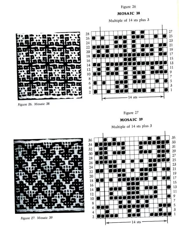 Простые жаккарды спицами со схемами Pin auf Knitting