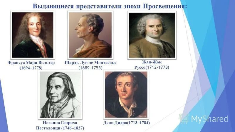 Просветители 18 века фото Европейские деятели культуры